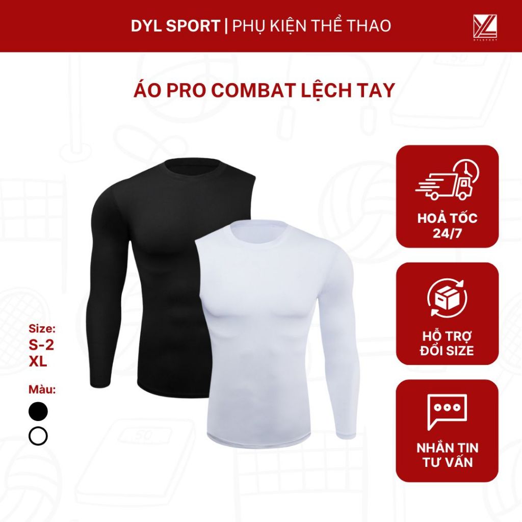 Áo Pro combat lệch tay