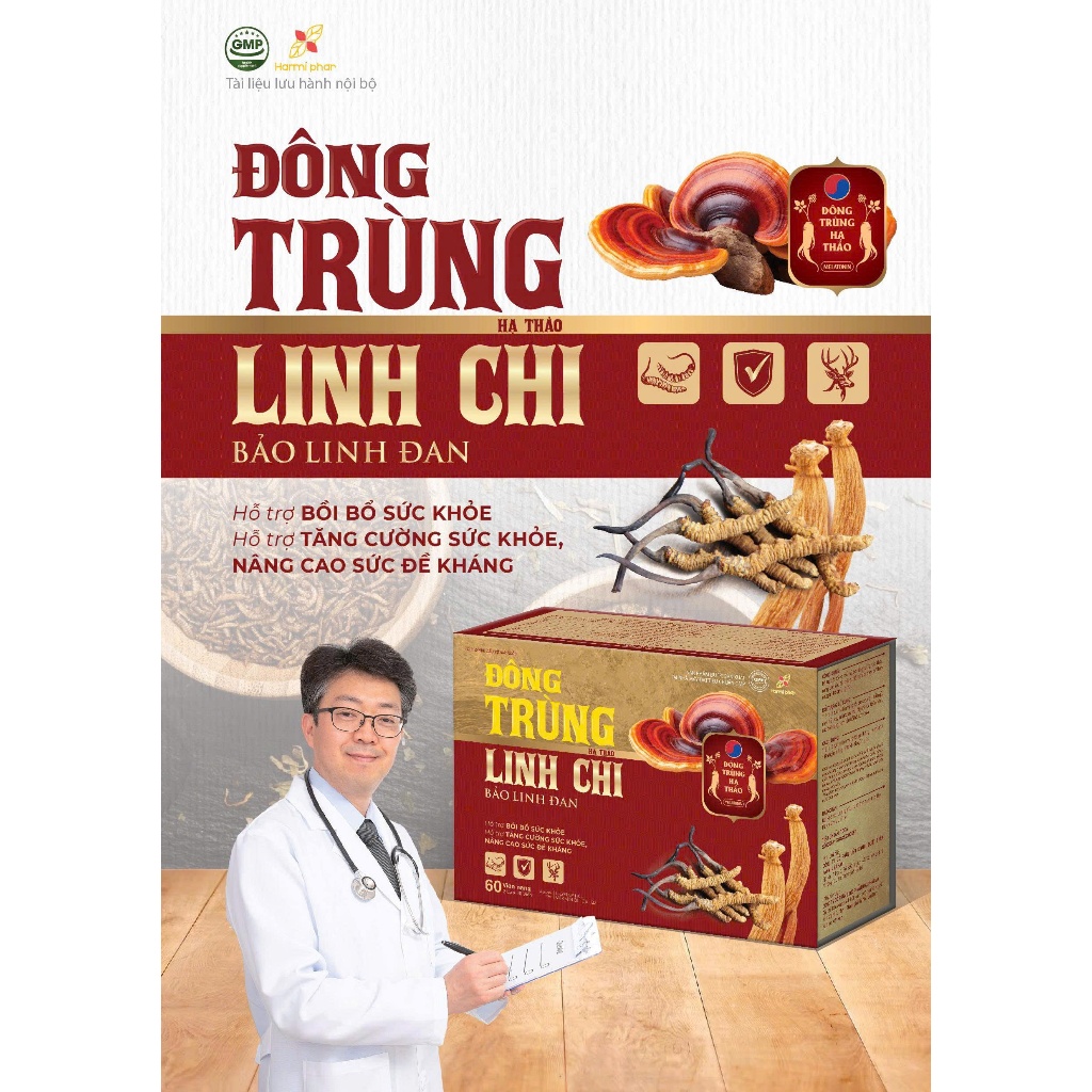 Trùng Sâm Yến Hami - Red Ginseng (mẫu mới Đông trùng linh chi)