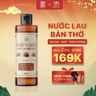  Nước lau bàn thờ Thiên Lộc bao sái bàn thờ thần tài gia tiên - Làm sạch tẩy uế dọn dẹp mùa Tết 