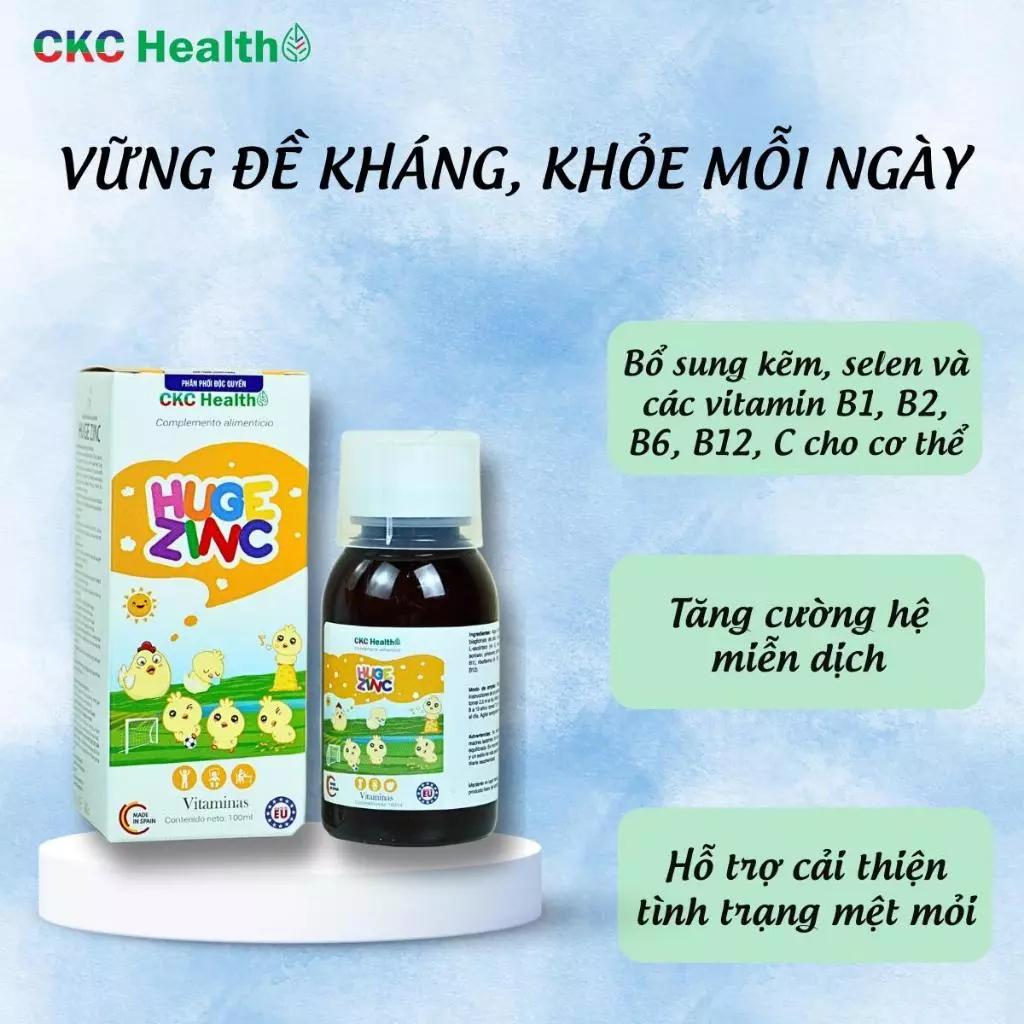 HUGE ZINC- Nhập khẩu chính hãng từ Châu Âu - CKC Health