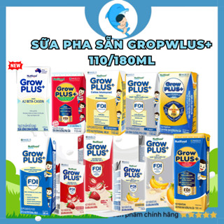  Thùng 48 hộp sữa pha sẵn Nutifood Grow plus bạc  Grow Plus vàng  Grow plus đạm A2 cho bé trên 1 tuổi  110 180ml  MECAHEO 