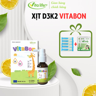  Vita Life D3K2 dạng xịt Vitabon giúp tăng cường hấp thụ canxi Vita Bon lọ 20ml 