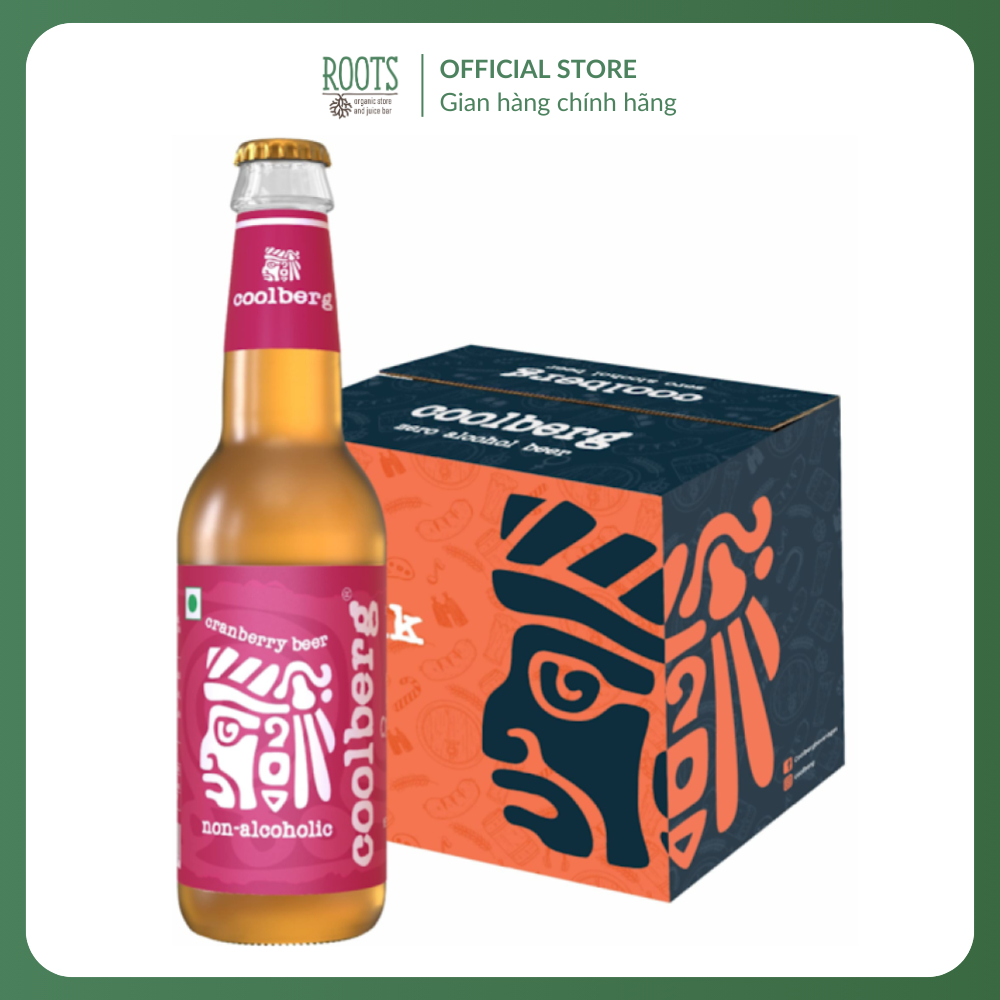 (Ship hỏa tốc) COOLBERG - Bia Không Cồn Vị Nam Việt Quất, Cranberry Beer, Non-Alcoholic (330ml)