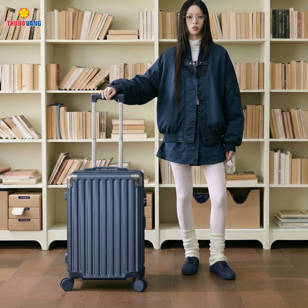 [THỦ ĐÔ VÀNG x VINASUN] Vali Kéo Du Lịch VL201 VL202 VL203 Nhựa Dẻo Size 20/24/28 Chống Vỡ Chống Trộ