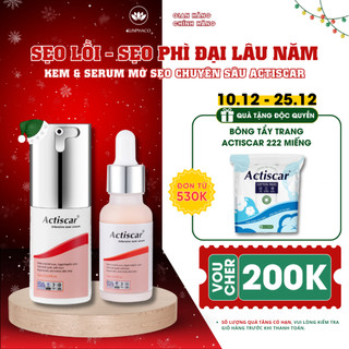  Kem Và Serum Chuyên Sâu Actiscar Hỗ Trợ Làm Mờ Sẹo Lồi Sẹo Phì Đại Sẹo Thâm Lâu Năm 