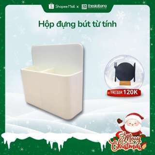  Hộp đựng bút hít nam châm Thế Giới Bảng nhựa cao cấp đa dụng cho văn phòng học tập gia đình B200W 