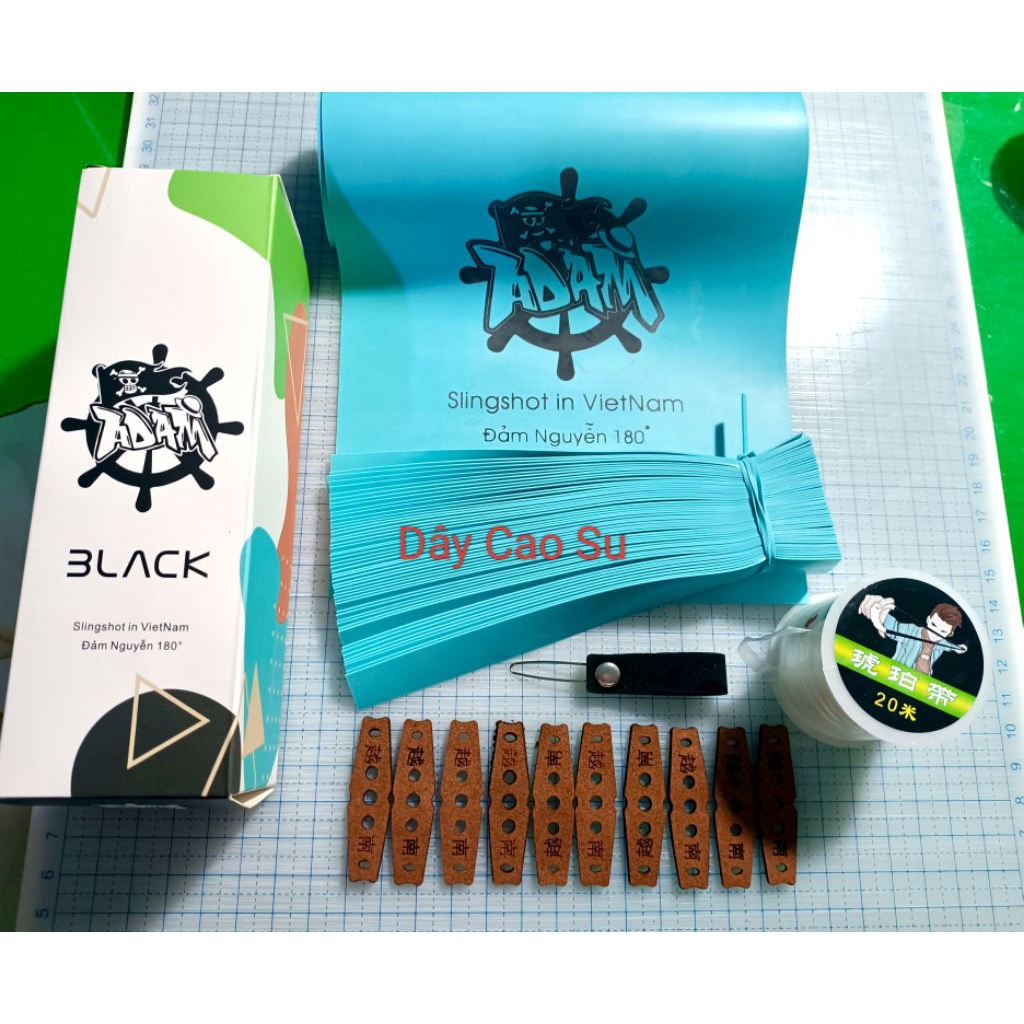 1M Dây Thun Cao Su ADam Xanh idol Đảm Nguyễn Cắt Sẳn