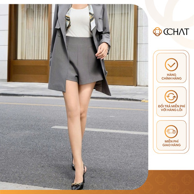 Quần Đùi Nữ 𝐂𝐂𝐇𝐀𝐓 Cạp Liền Kiểu Dáng A Chất Tuytsi Cao Cấp Mềm Mịn 12ONS2012AT