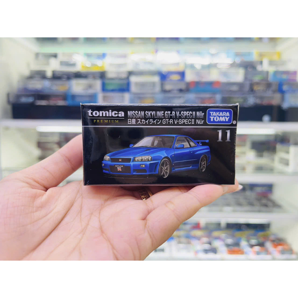 Mô hình xe Nissan Skyline GTR R34 No.11 Tỉ lệ 1:64 Tomica Premium 852728