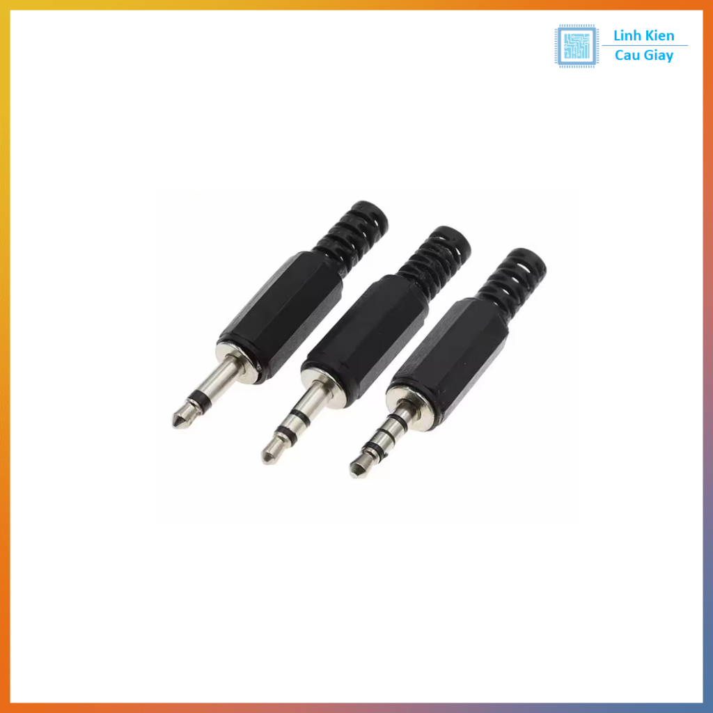 Jack audio stereo 3.5mm dạng hàn dây