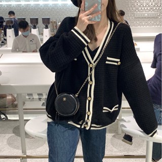  Áo khoác cardigan len nữ dệt kim dày dặn phong cách Hàn Quốc hàng Quảng Châu cao cấp D-14 
