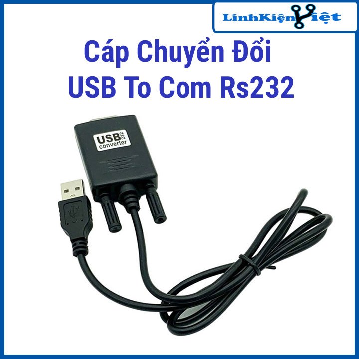 Cáp Chuyển Đổi USB To Com Rs232 Chất Lượng Cao ( Đen )