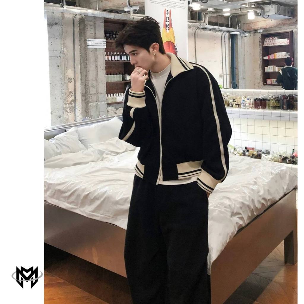 MÃ CỔ LEN [ B412 ]-SET bo len dệt/khóa trắng BY Muslano Fashion