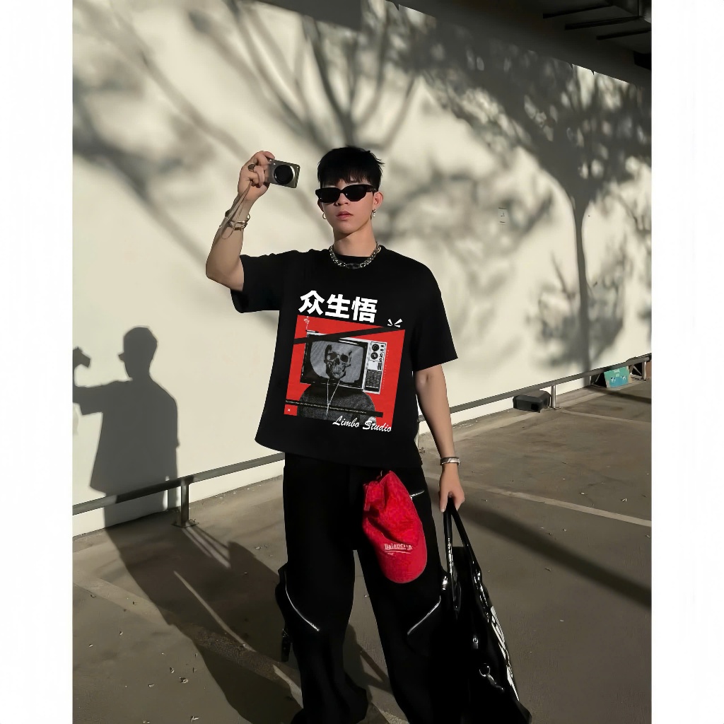 Áo thun “TELEVISION” Form Oversize Unisex Cotton 250GSM LIMBO STUDIO