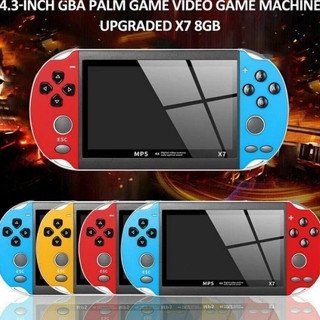 Máy Chơi Game Cầm Tay X7 - Màn Hình 4.3 Inch, Hỗ Trợ Tải Game, Nghe Nhạc, Xem Phim, Đọc Sách, Bộ Nhớ 8GB