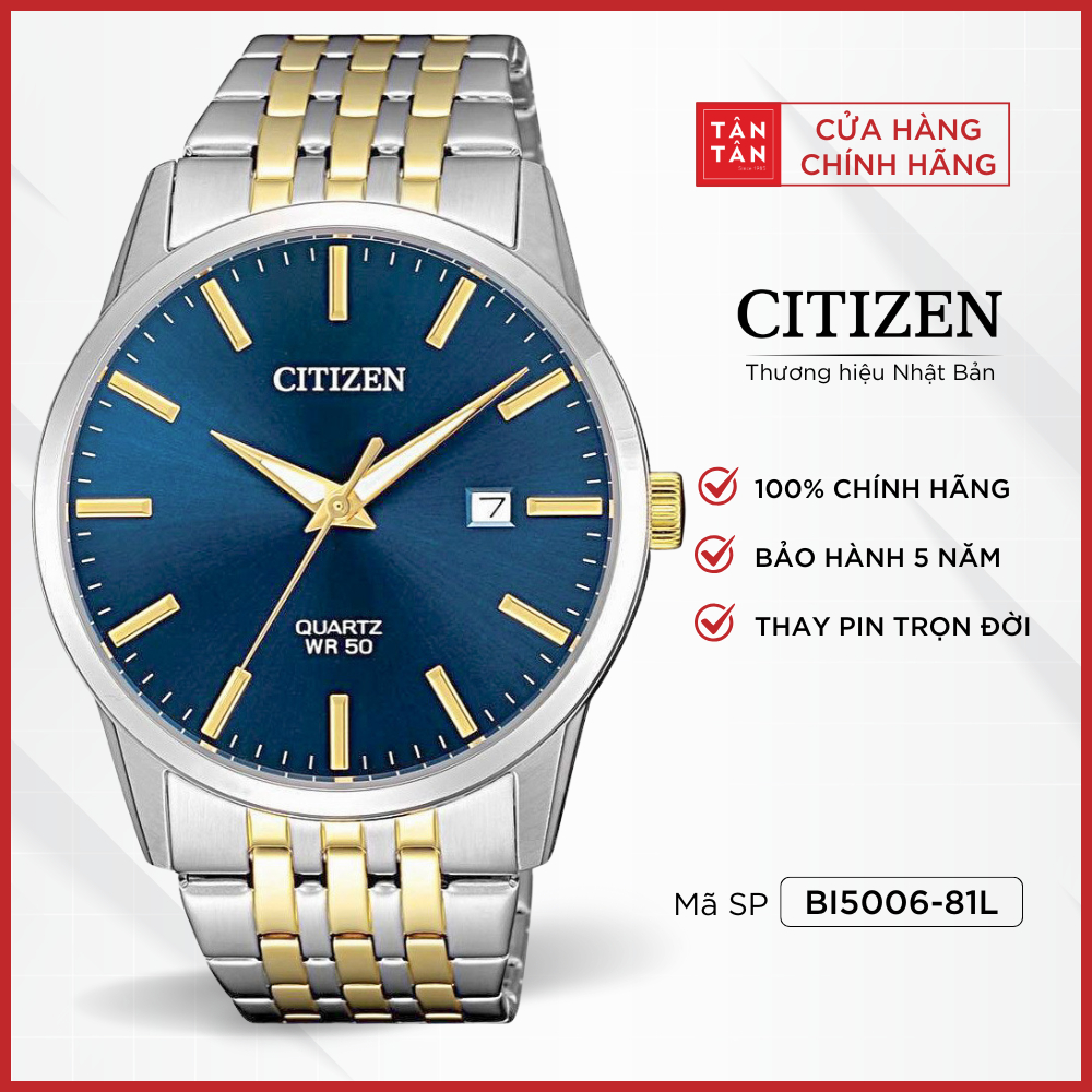 Đồng Hồ Nam Citizen  BI5006-81L Quartz 39mm - Đồng Hồ Tân Tân