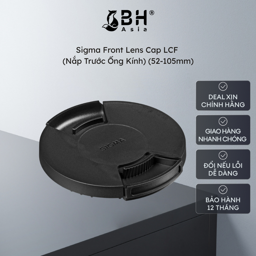 BH Asia - SIGMA FRONT LENS CAP LCF (NẮP TRƯỚC ỐNG KÍNH) (52-105MM)