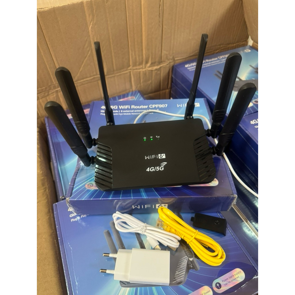 Bộ phát wifi từ Sim 4G/5G CPF907 6 ănten , WIFI 6 , 1 cổng Lan
