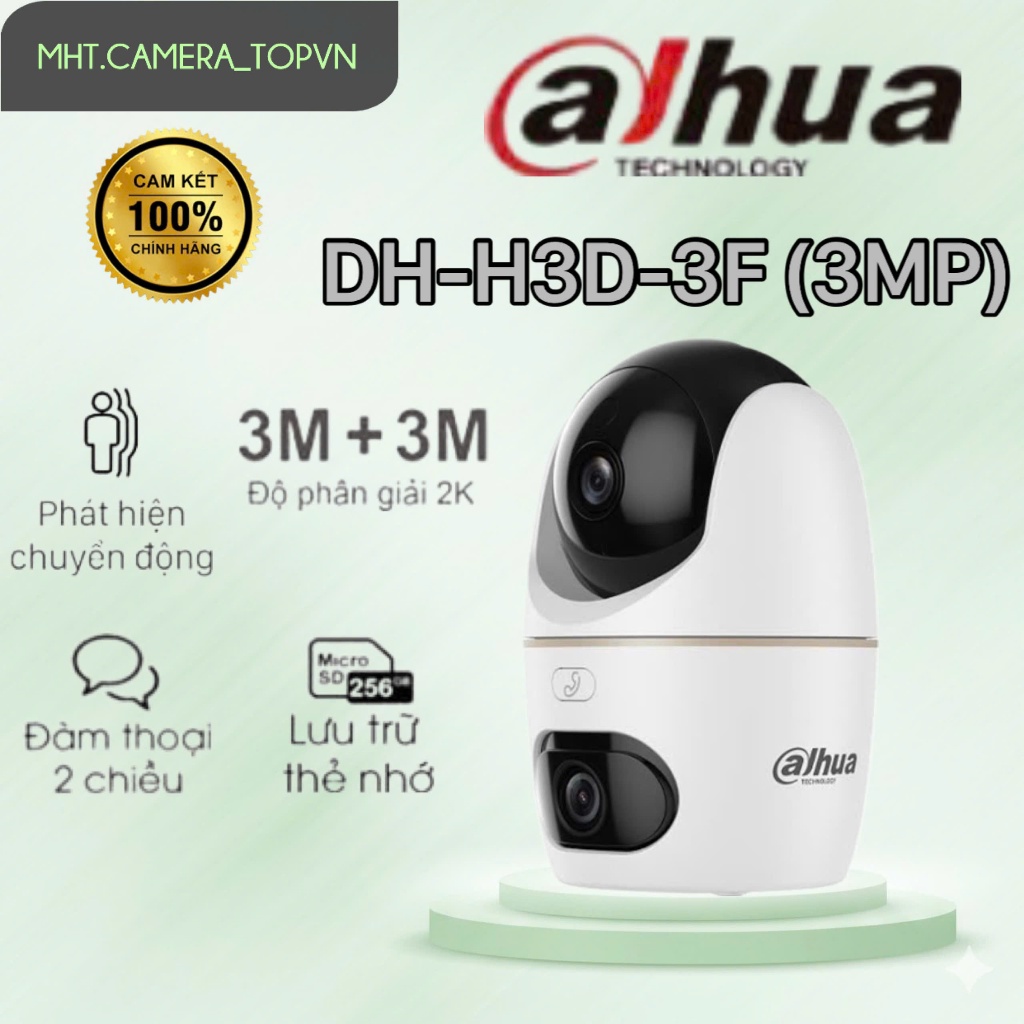 Camera DH-H3D-3F Wifi DAHUA Hero Dual D1 6MP