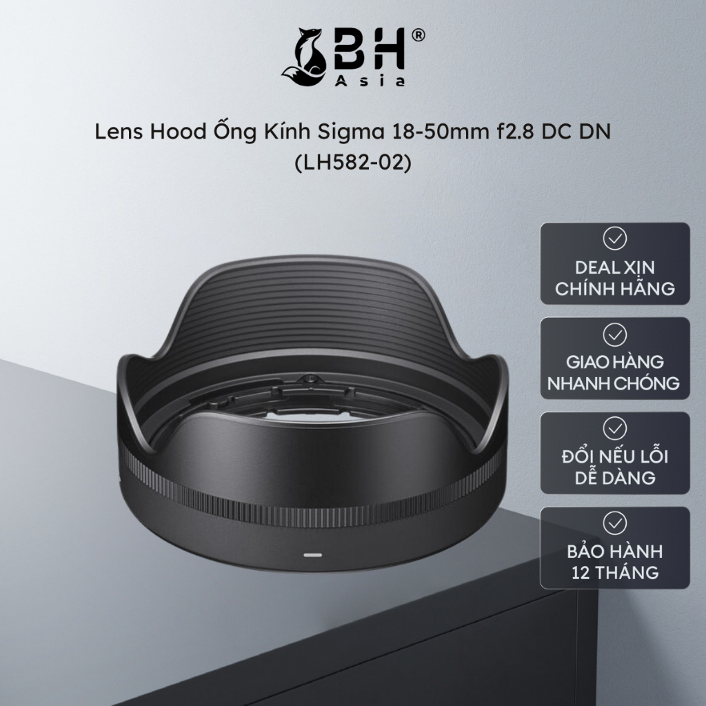 BH Asia - Lens Hood Ống Kính Sigma 18-50mm f2.8 DC DN (LH582-02)