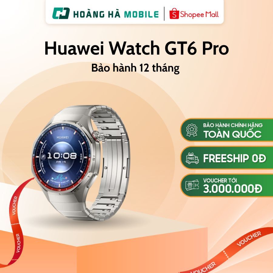 Đồng hồ thông minh Huawei Watch GT6 Pro AMOLED 1.47 inch hỗ trợ NFC Chính hãng