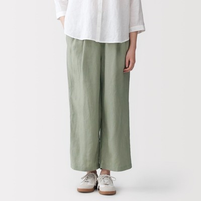 [26SS] MUJI Quần Rộng Vải Linen