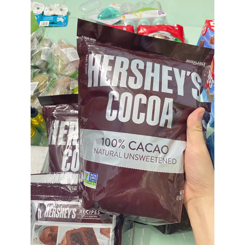 (Hàng Mỹ - Hoả Tốc)Bột Cacao nguyên chất Hershey’s Cocoa 100% Cacao