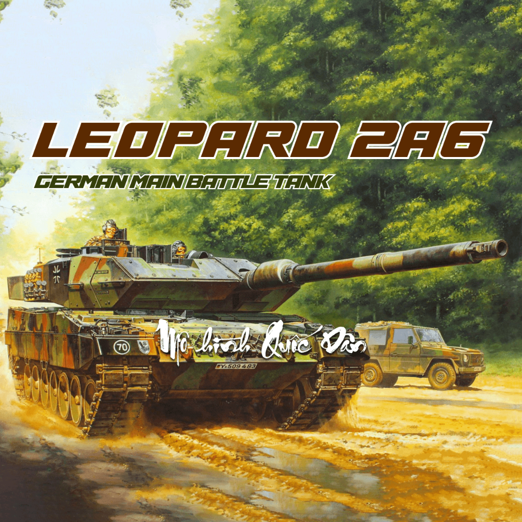 Mô hình Quân Sự | Bộ kit mô xe tăng Leopard 2A6 | Tỷ lệ : 1/35 | TAMIYA |