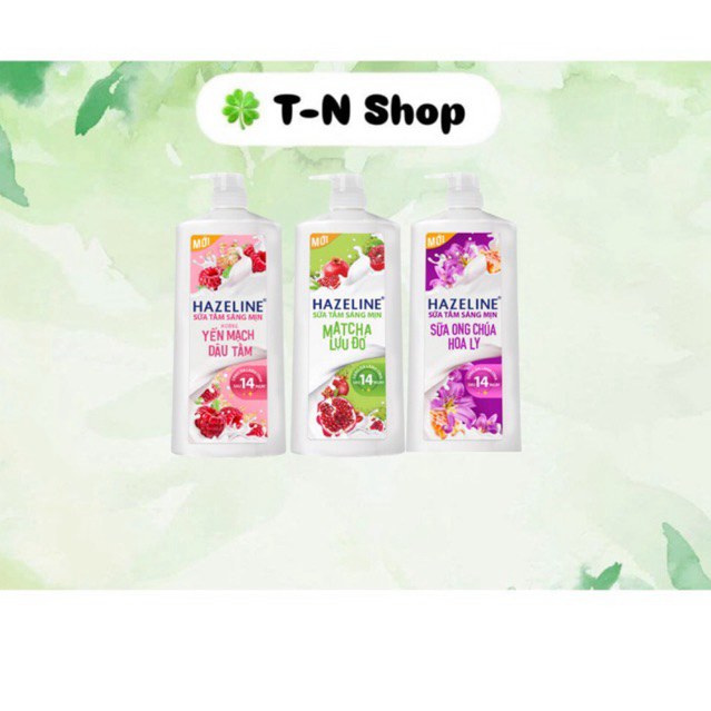 Sữa Tắm Trắng Da Hazeline Dưỡng Thể Thiên Nhiên Sáng Da Dưỡng Ẩm 995ml