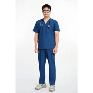  Bộ Scrubs Bác Sĩ Nam Thời Trang Bloudi Basic Nam Version 2 Cotton Cao Cấp đồng phục phòng khám 