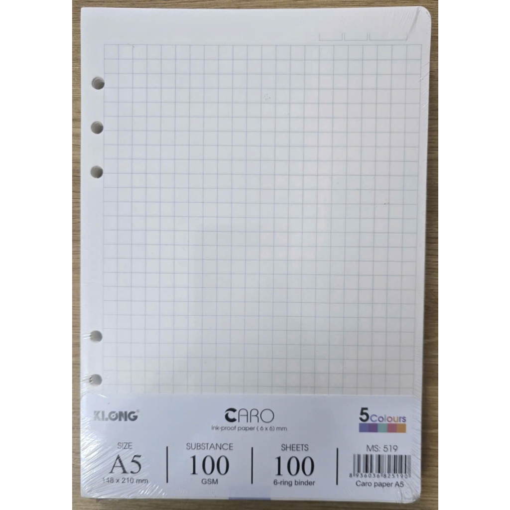 Ruột sổ còng Caro  Dash Caro KLONG B5 (175X250MM) - 100 tờ; MS: 532