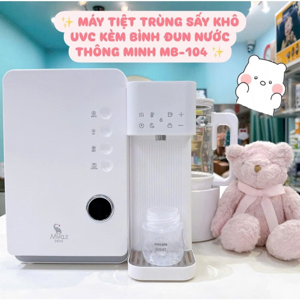 [CHÍNH HÃNG] Bình đun nước pha sữa Moaz bebe Premium MB043 / MB104