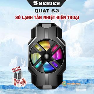  Quạt tản nhiệt điện thoại sò lạnh S3 màu trắng đen giá rẻ giảm nhiệt nhanh hỗ trợ tăng FPS Gaming Liên Quân PUBG FF 