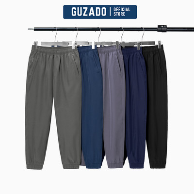 Quần jogger nam GUZADO thể thao, chất vải gió cao cấp, cạp chun co giãn, vận động thoải mái GDC02-GADC25W002