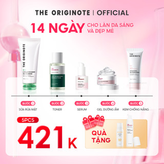   MUA 5 TẶNG 2  Combo Kem chống nắng và Serum và Gel dưỡng ẩm và Sữa rửa mặt và Toner The Originote skincare set 