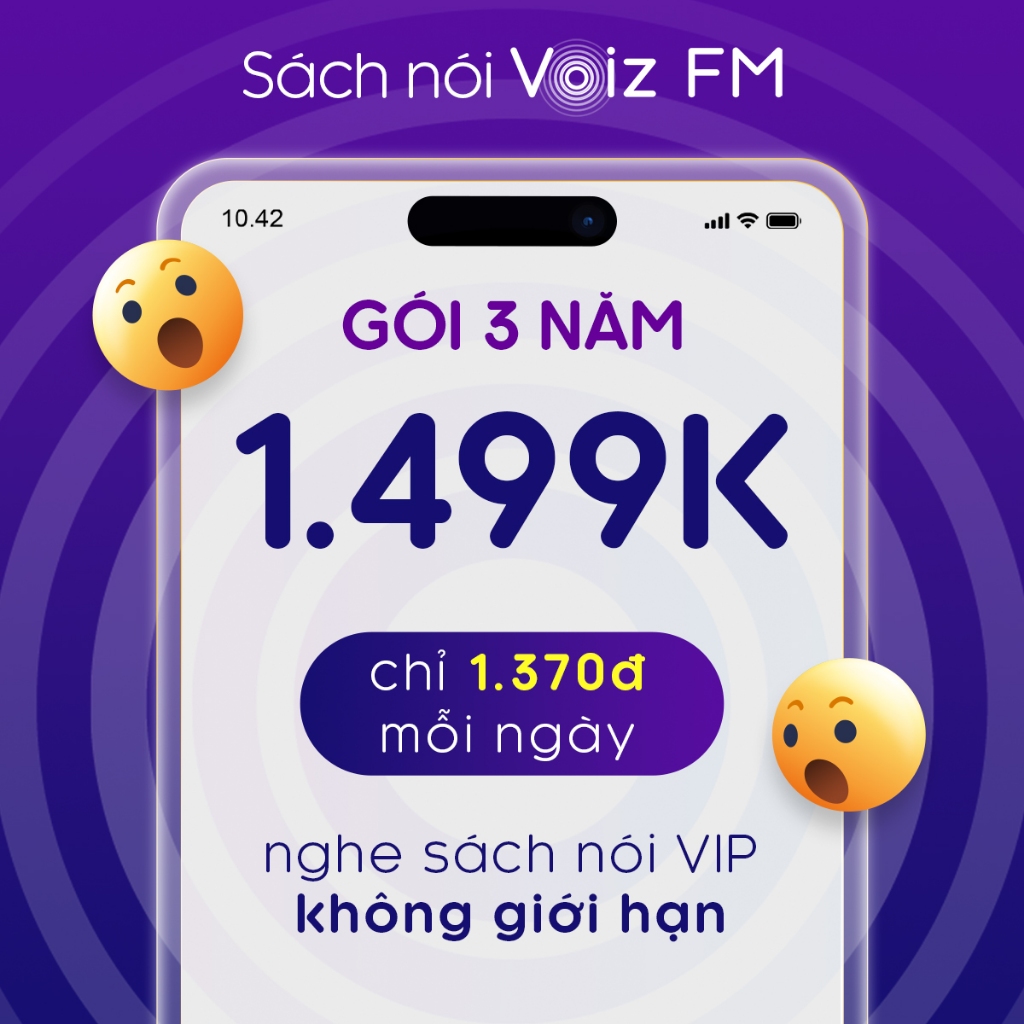 Gói Hội viên VIP - Ứng dụng sách nói Voiz FM - [E-Voucher] 3 năm