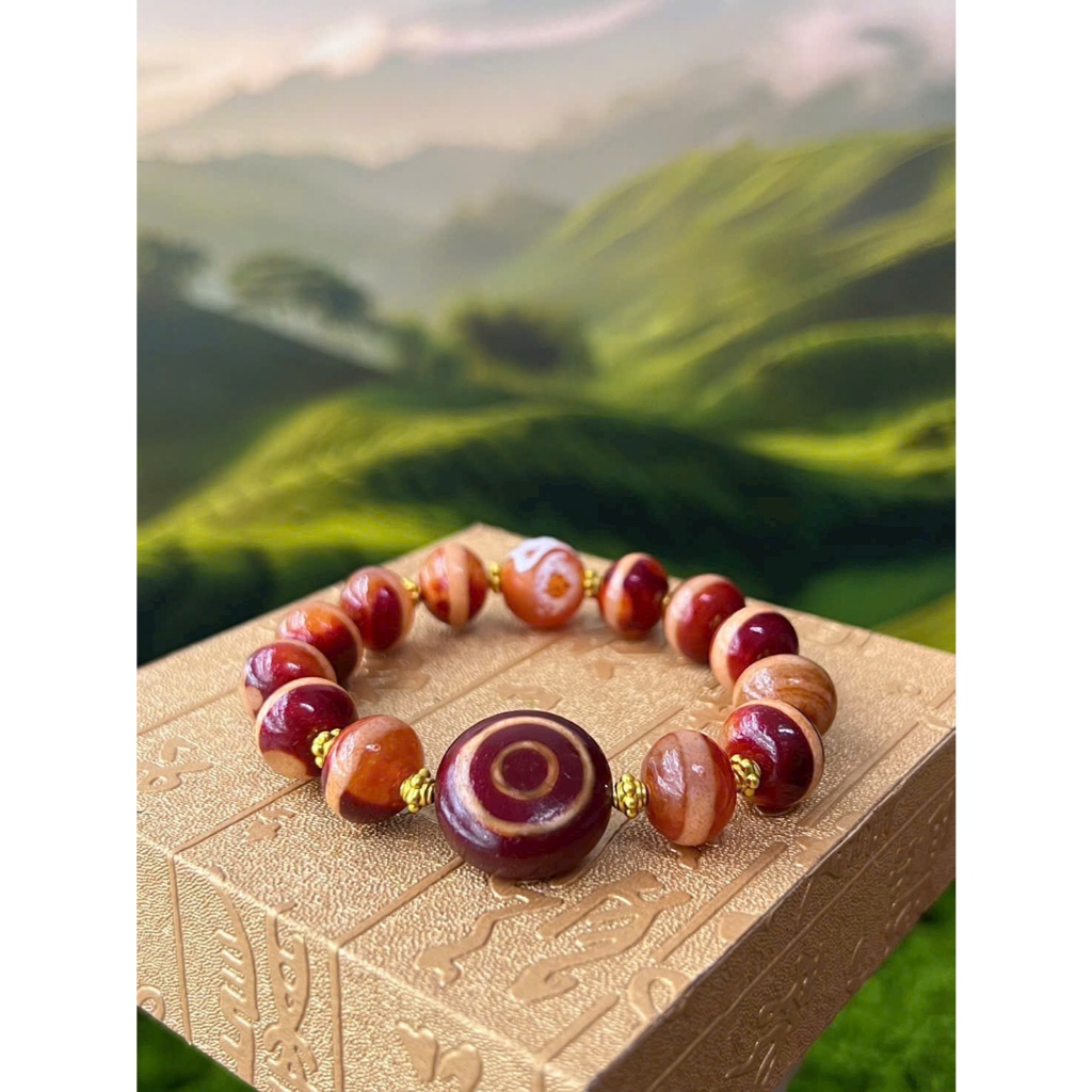 Vòng tay manao dzi 1 mắt svip kèm kiểm định