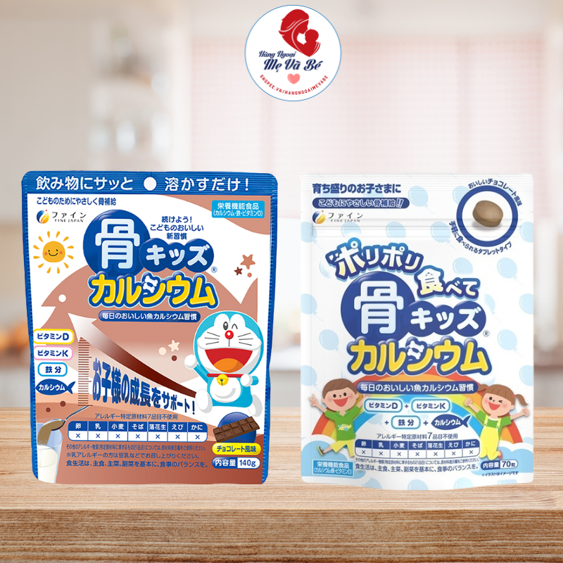 TPBVSK Canxi Cá Tuyết Bone's Calcium For Kids Nhật Bản cho bé từ 1 tuổi dạng bột, dạng viên hỗ trợ b