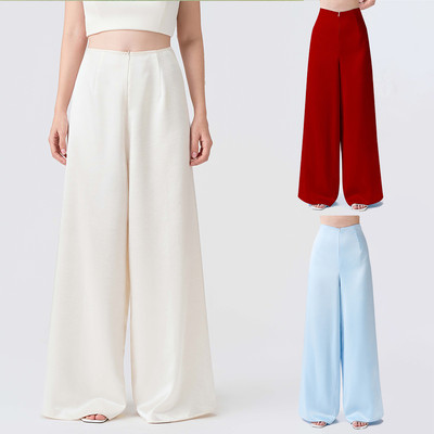 RECHIC Quần suông áo dài Lụa An nhẹ nhàng
