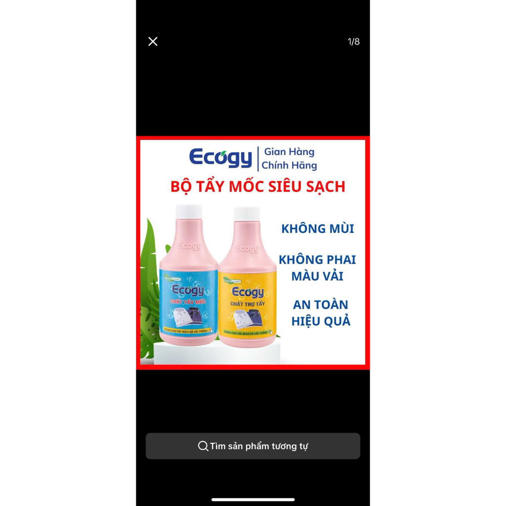 tẩy mốc, tẩy trắng ecogy