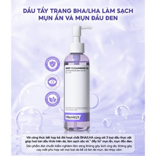   VHL x Frankly  Dầu tẩy trang làm sạch sợi bã nhờn và mụn đầu đen Frankly BHA LHA 200ml 