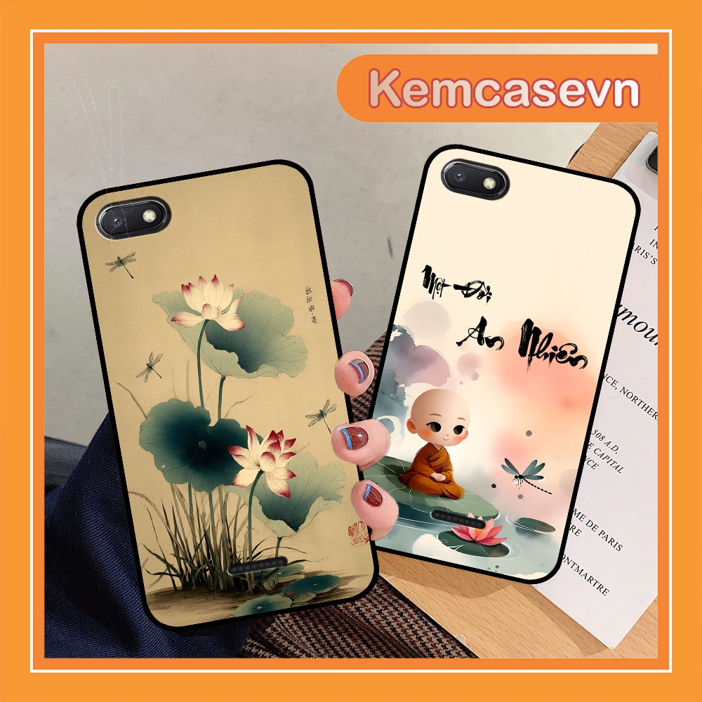 Ốp Xiaomi Redmi 4A/ 5A/ 6A In Hình Thư Pháp Tâm An, An Nhiên Viền Vuông Giá Rẻ