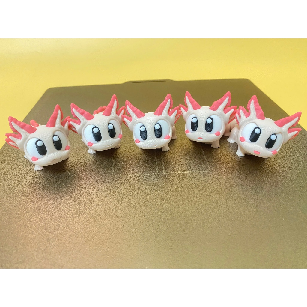 🩷 Axolotl 3D – Móc Khóa/Decor Siêu Cute & Siêu Chill 🌸