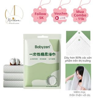  Khăn nén MINODERM rửa mặt tắm tiện lợi dùng 1 lần mềm mại chất lượng cao 
