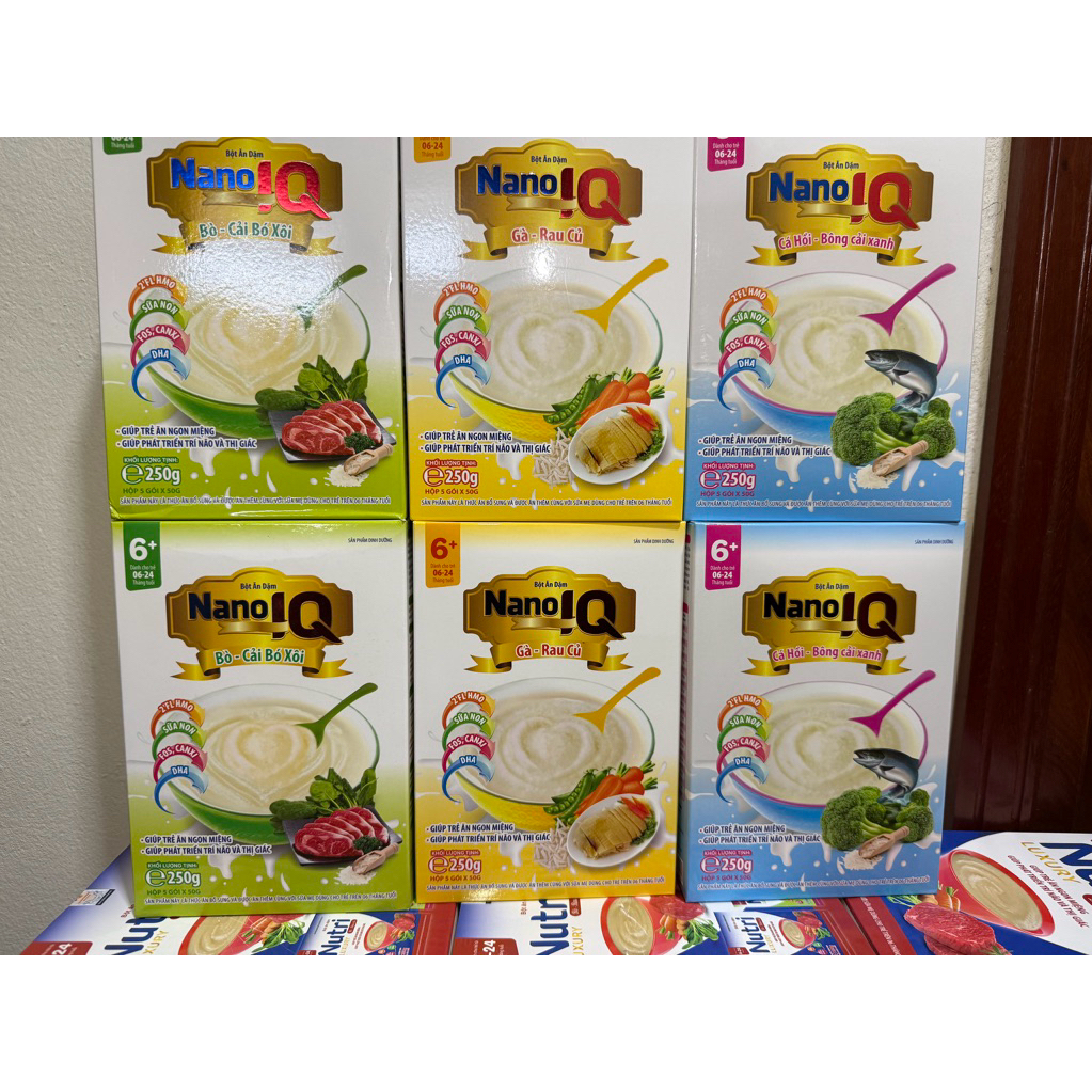 Combo 5 Hộp Bột Ăn Dặm Nano 3 Vị ( Hàng Thanh lý )