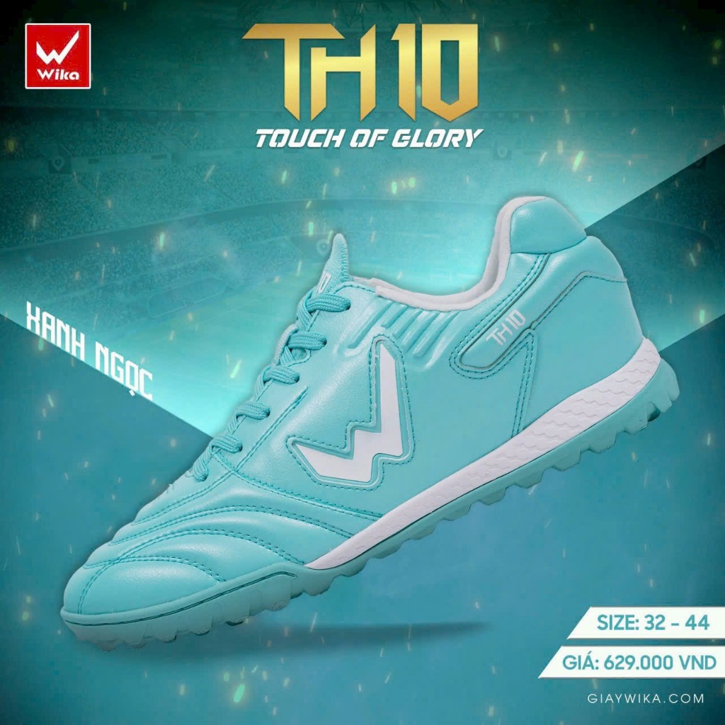 Giày Đá Bóng Wika TH10 - Chính Hãng Wika - [TẶNG TẤT DỆT KIM, KEO VẢI VÀ BÌNH XỊT THƠM GIÀY]