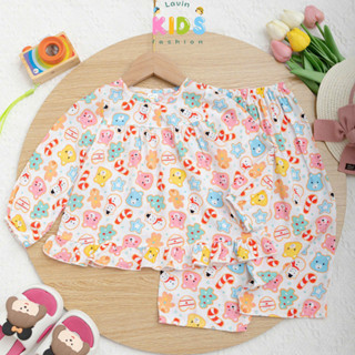  Đồ bộ tole tay dài quần dài cho bé gái mặc ngủ mặc ở nhà size 6-18kg Lavin Kids 