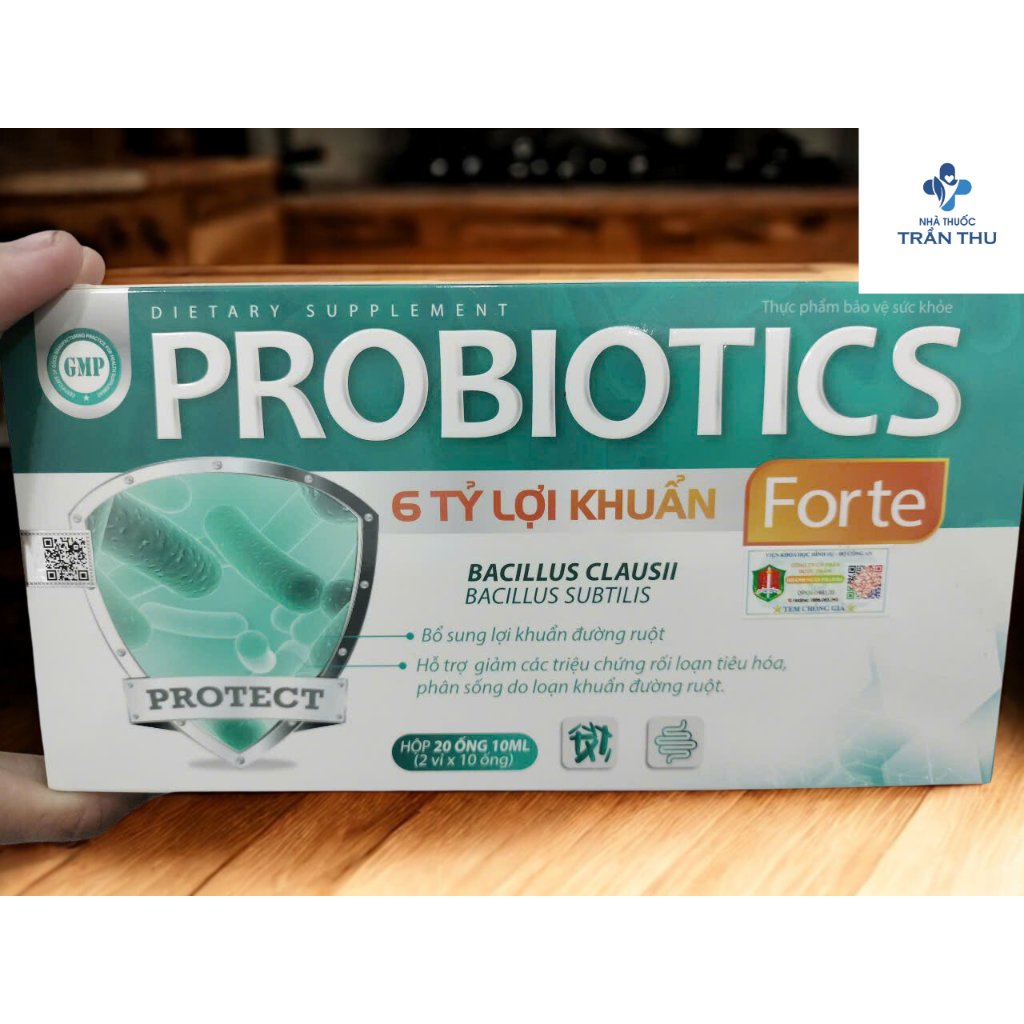 Men vi sinh bổ sung 6 tỷ lợi khuẩn Probiotics Forte dạng ống (hộp 20 ống)