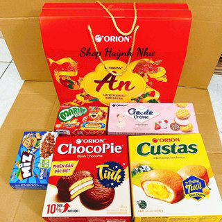 [CHÍNH HÃNG][TẾT 2026] Hộp quà Tết Orion An Phúc  hộp 728,4g (Hộp 5 món Tết 2026),,