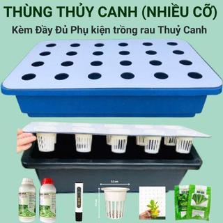  Thùng thủy canh  nhiều lựa chọn  và phụ kiện  Nắp rọ dinh dưỡng bút đo mút xốp  trồng rau sạch tại nhà 